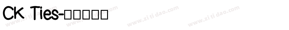 CK Ties字体转换